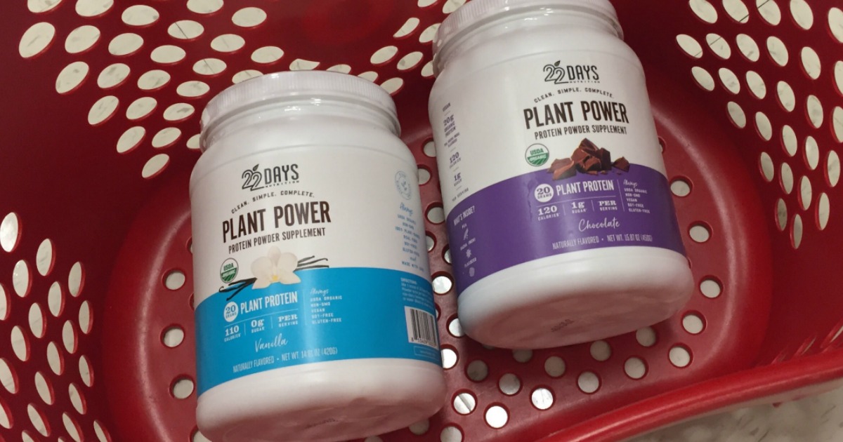 Target Shoppers! 22 Days Plant Power Protein Powder ONLY 9.99