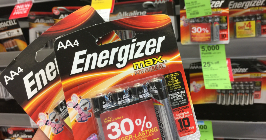 Walgreens: Energizer Batteries Only $1.06 Per Pack After Cash Back (Regularly $5.49) - Today Only