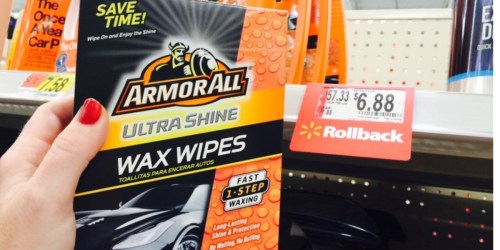 Walmart: Armor All Ultra Shine Wax Wipes ONLY $3.13 After Ibotta (Regularly $7)