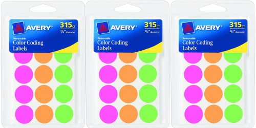 Amazon: 315 Avery Color Coding Labels Only $1.12
