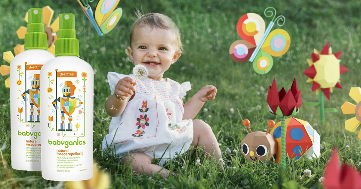 Amazon 2Pack Babyganics DEETFree Insect Repellent Only 3.80 Shipped
