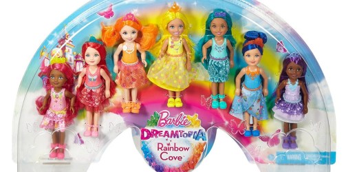 Barbie Rainbow Cove 7-Count Doll Set ONLY $19.87 (Regularly $45) + More