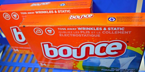 New $1/1 Bounce Product Coupon = 34-Count Box ONLY 97¢ at Walmart