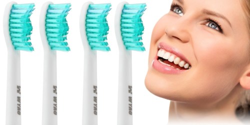 Amazon: 4 Pack Replacement Toothbrush Heads For Philips Sonicare Brushes Only $8
