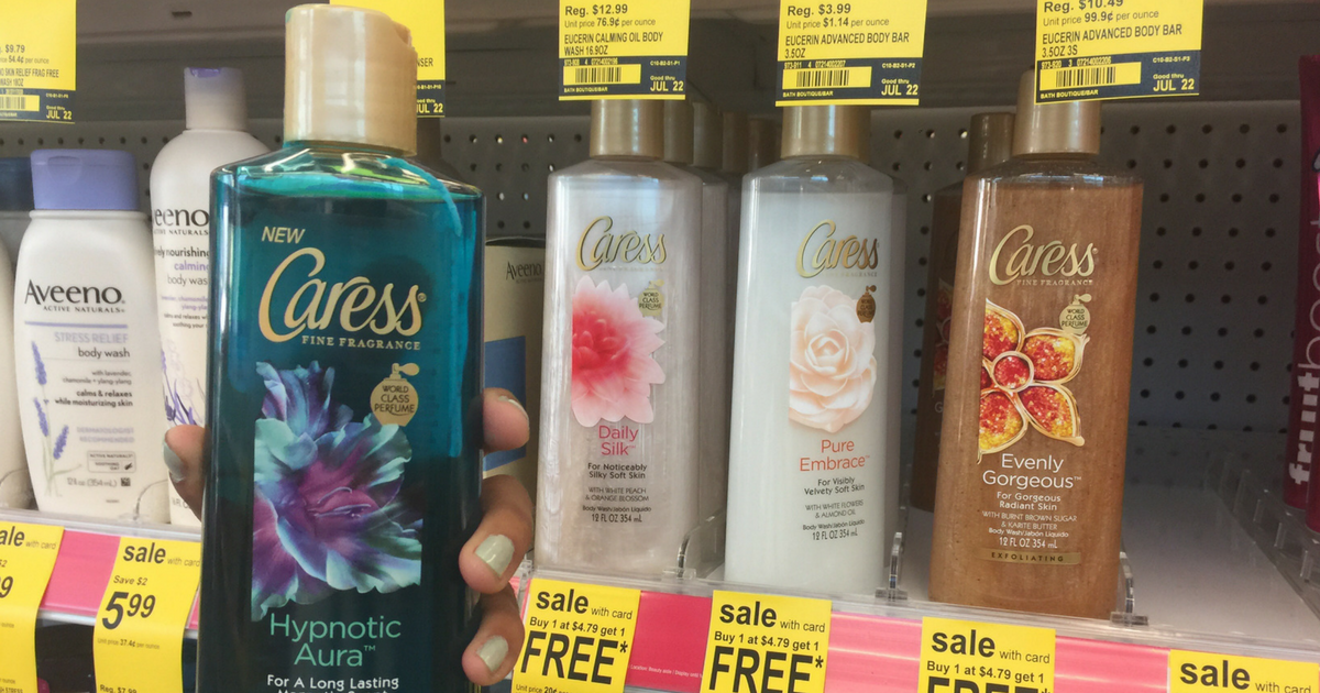 Walgreens Shoppers! Caress Body Wash Only 1.30 Each After Cash Back