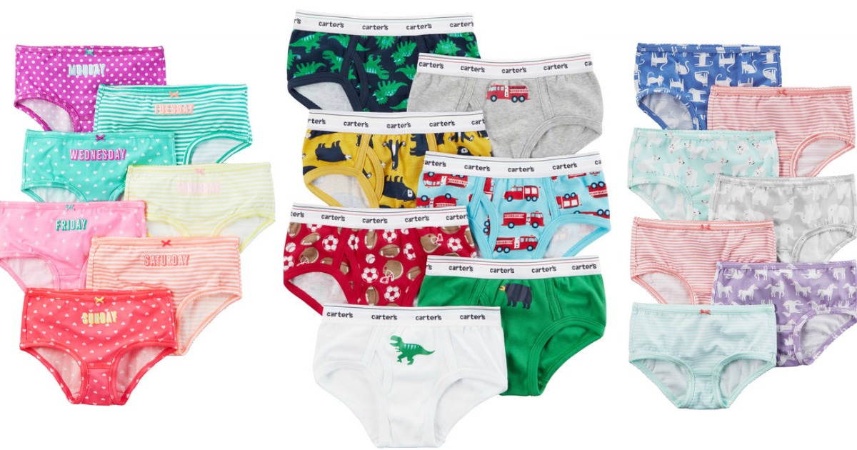 Carter's: Buy One Get One Free Underwear, Socks & More + Free