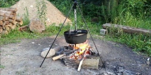 Stansport Camp Fire Tripod Only $9.57 (Regularly $26.99) – Holds Dutch Ovens, Coffee Pots & More!