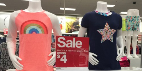 Target: Girls’ and Boys’ Cat & Jack Graphic Tees ONLY $4 (Online & In Store)