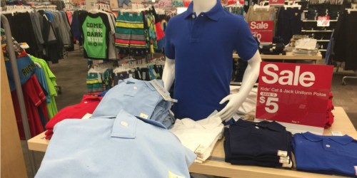 Cat & Jack School Uniform Polo Shirts ONLY $4 at Target & More (Starting 7/30)
