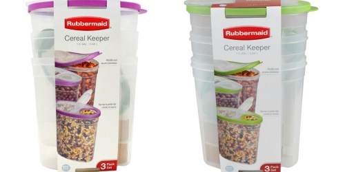 Sam’s Club: 3-Pack of Rubbermaid Cereal Keepers Only $8.98 (Just $2.99 Each)