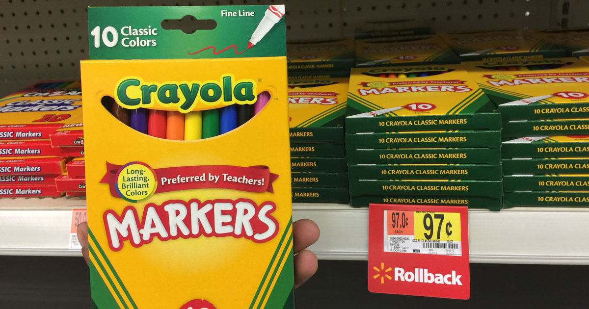 Target Crayola Fine Tip Markers 10Count Only 99¢ Hip2Save