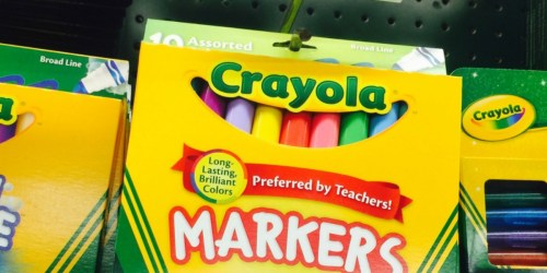 Crayola Classic 10 Count Markers ONLY 69¢ at Staples After Price Match
