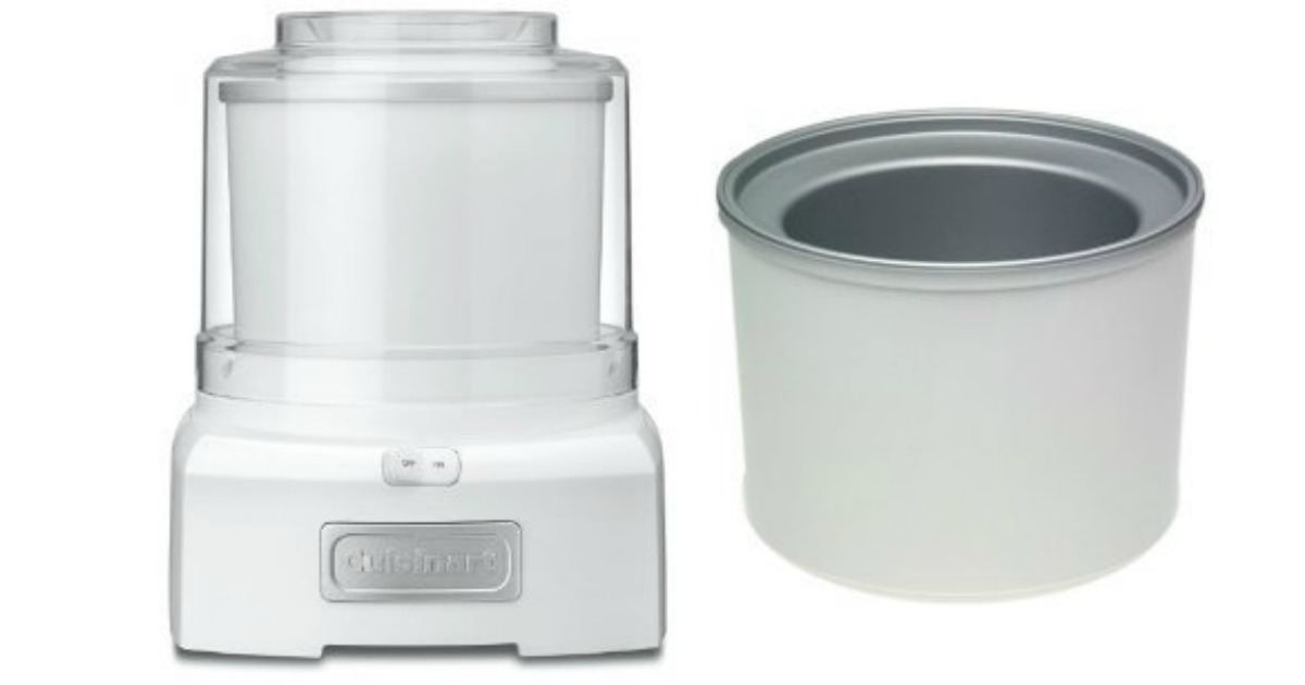 Amazon Cuisinart Ice Cream Maker + Extra Bowl ONLY 39.96 Shipped