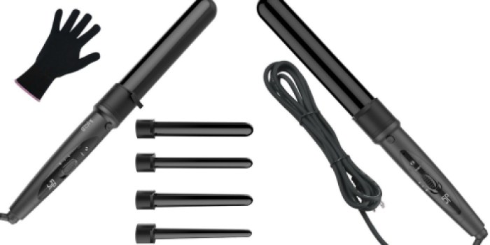 Amazon: 5-In-1 Ceramic Curling Iron Wand Set Just $25.80 Shipped (Great Reviews)