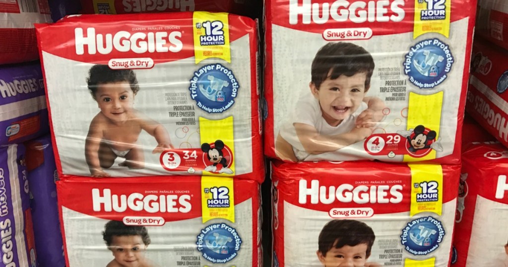 huggies diapers on shelf