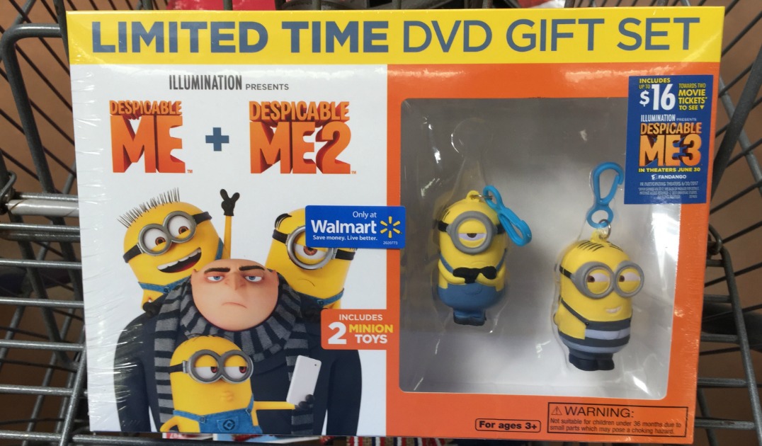 Walmart 5.88 DVDs + FREE Fandango Despicable Me 3 Movie Ticket & 5