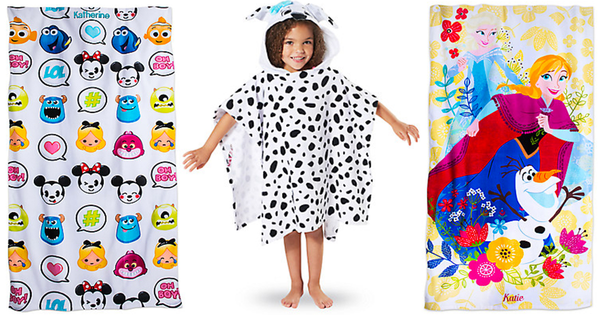 Disney Store Free Shipping on All Orders = Hooded & Beach Towels Only