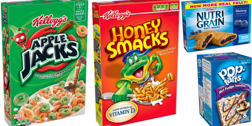 Kellogg’s Cereal & Snacks ONLY $1.60 Each Shipped