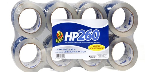 Duck Clear Packaging Tape 8-Pack Only $11.44 (Just $1.43 Per Roll)