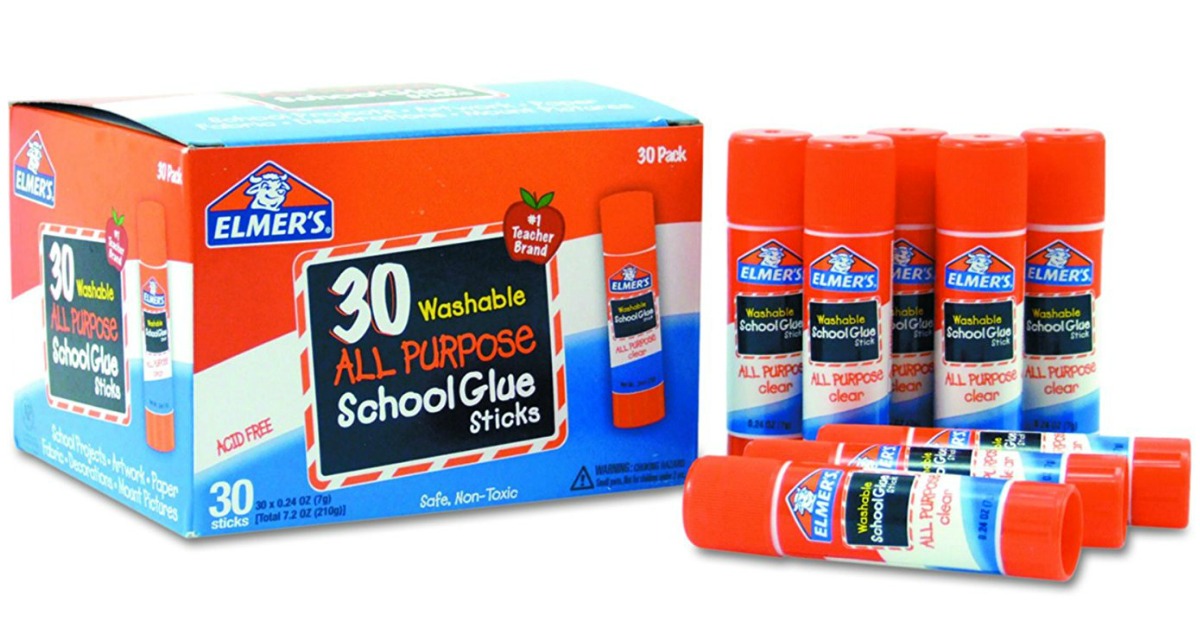 Amazon Elmer’s 30Count Glue Sticks Only 7.88 (Just 26¢ Each)