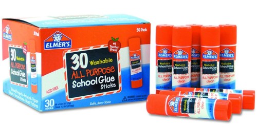 Amazon: Elmer’s 30-Count Glue Sticks Only $7.88 (Just 26¢ Each)