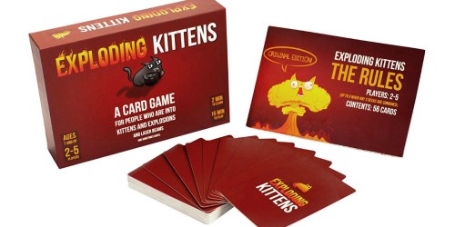 Amazon: Exploding Kitten Card Game ONLY $14 (Regularly $24.99) Amazing Reviews