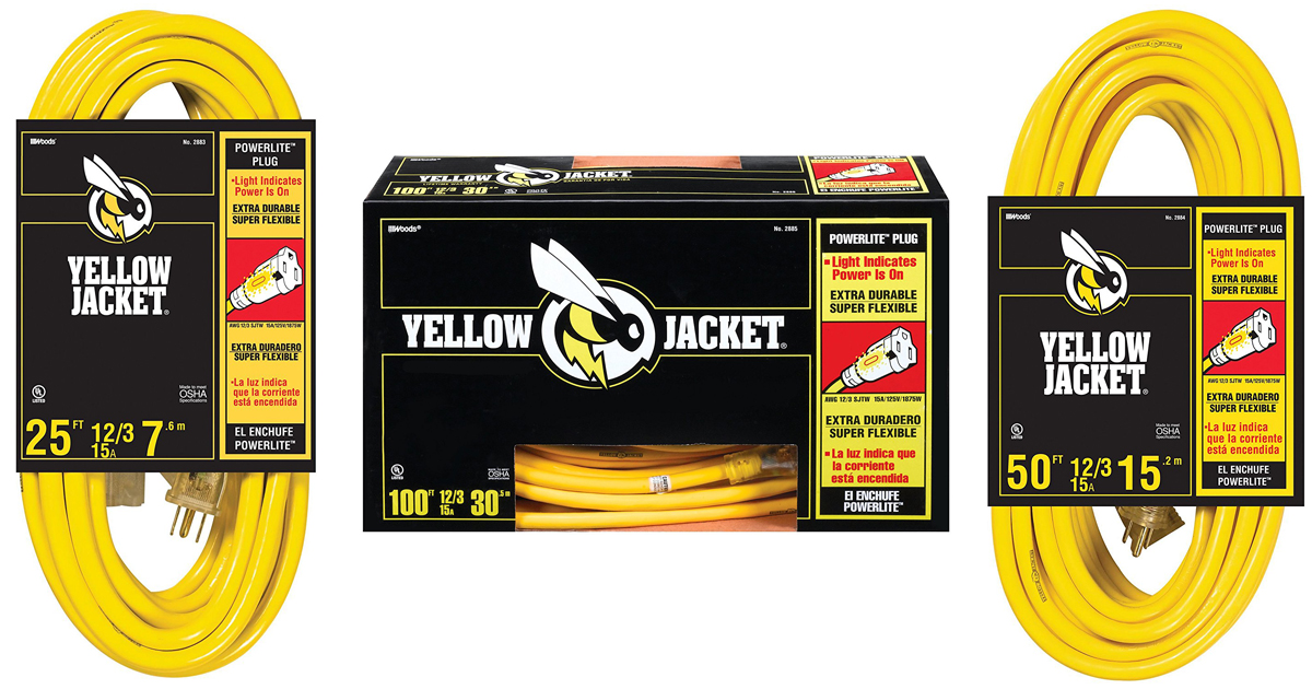 Amazon 20 Off Yellow Jacket Heavy Duty Extension Cords (Extra Durable