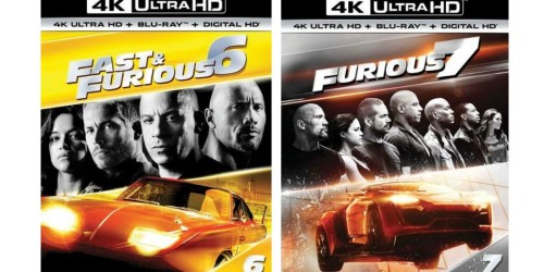 Best Buy: Fast & Furious 6 + Furious 7 4K Ultra HD Blu-rays ONLY $12.50 Each (Regularly $29.99)
