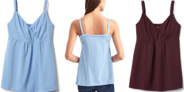 GAP: Score 20% Off + Free Shipping Sitewide = Nursing Camis Only $11 Shipped & More