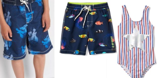 Gap: 40% Off Site Wide + Extra 10% Off  = Boys’ Swim Trunks ONLY $7.01 (Reg. $29.95) + More