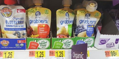 SIX New Gerber Baby Food Coupons (Save on Grabbers, Organic Pouches, First Foods & More)