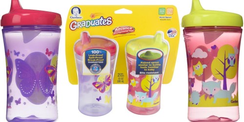 Amazon: 2-Pack Gerber Graduates Hard Spout Sippy Cups Just $5.73 (Just $2.86 Per Cup)