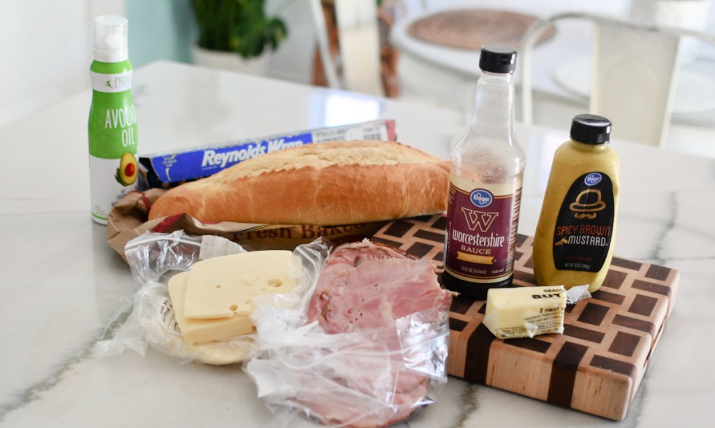 grilled ham and cheese sandwich recipe ingredients