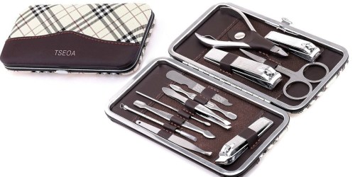 Amazon: 12-Piece Professional Grooming Kit w/Hard Case ONLY $7.91 (Great for Traveling)