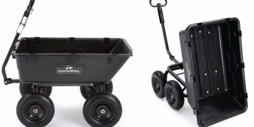 Tractor Supply Co: GroundWork Poly Dump Cart 1,400-Pound Capacity ONLY $99.99