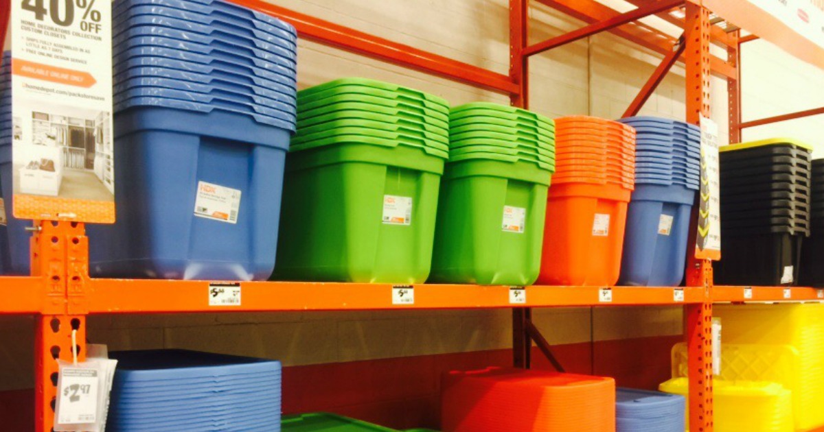 Get Organized! Save BIG On Totes, Shelving Units, & More at Home Depot