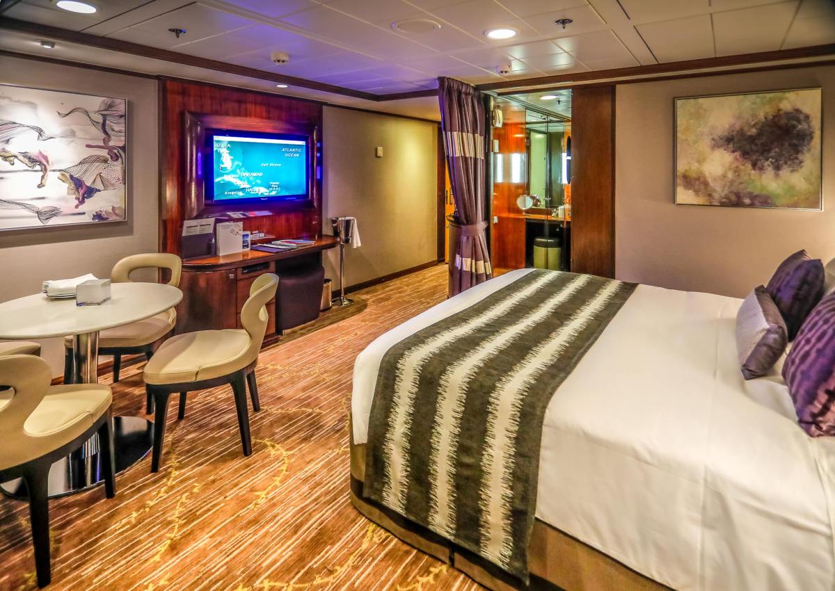 interior of cruise ship cabin