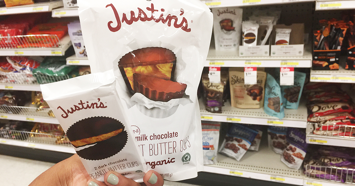 Justin's Dark Chocolate Peanut Butter Cups - 4.7oz : Target