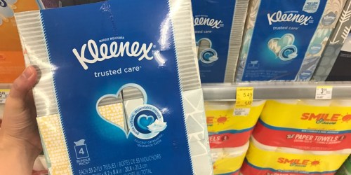 Walgreens: Kleenex 4-Pack ONLY $2.24 After Cash Back (Just 56¢ Per Box)