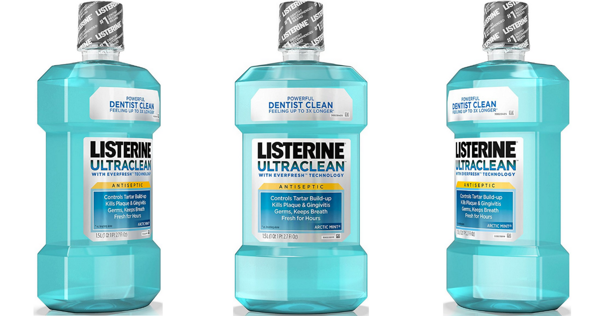 Amazon Listerine Ultra Clean Mouthwash 6Pack Only 6.89 Just 1.15 Each (AddOn Item)