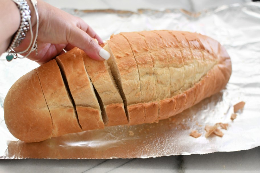 loaf of bread cut in 12 slices