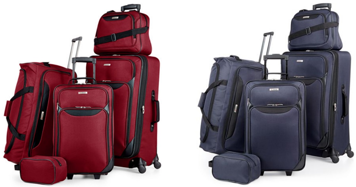 Macy&#39;s: Tag Springfield 5-Piece Luggage Set Only $67.99 Shipped (Regularly $200) + More - Hip2Save