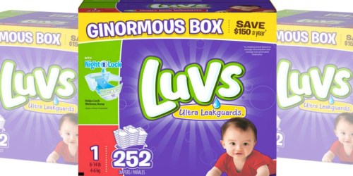 Sam’s Club: Ginormous Box of Luvs Ultra Leakguard Diapers Just $19.48 Shipped (Regularly $31+)