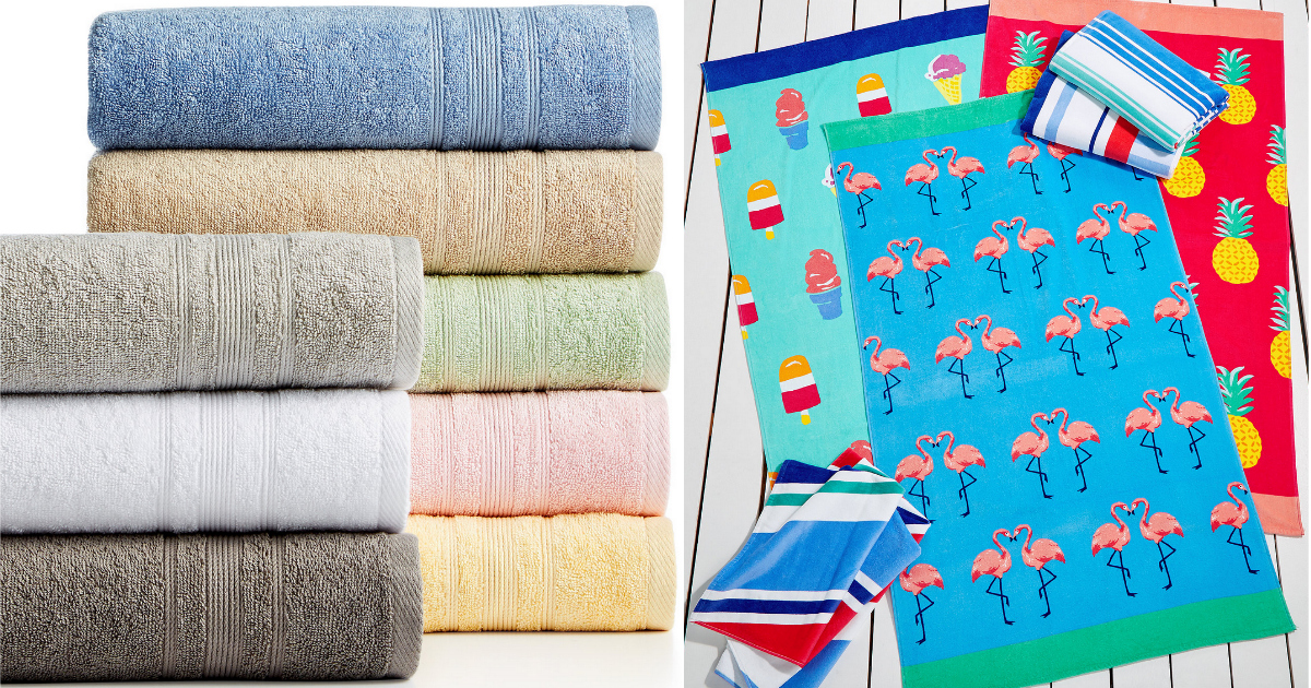 Macy's: Cotton Bath Towels Just $3.99 Shipped + Save on ...