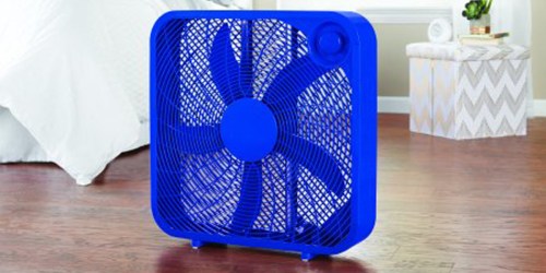 Check Out This COOL Deal! Mainstays 20″ Box Fan Just $9.88 (Regularly $18.88)