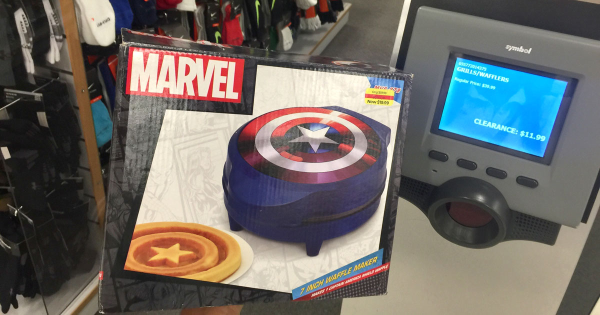 Kohl's Clearance Marvel Waffle Makers ONLY 11.99 or Less