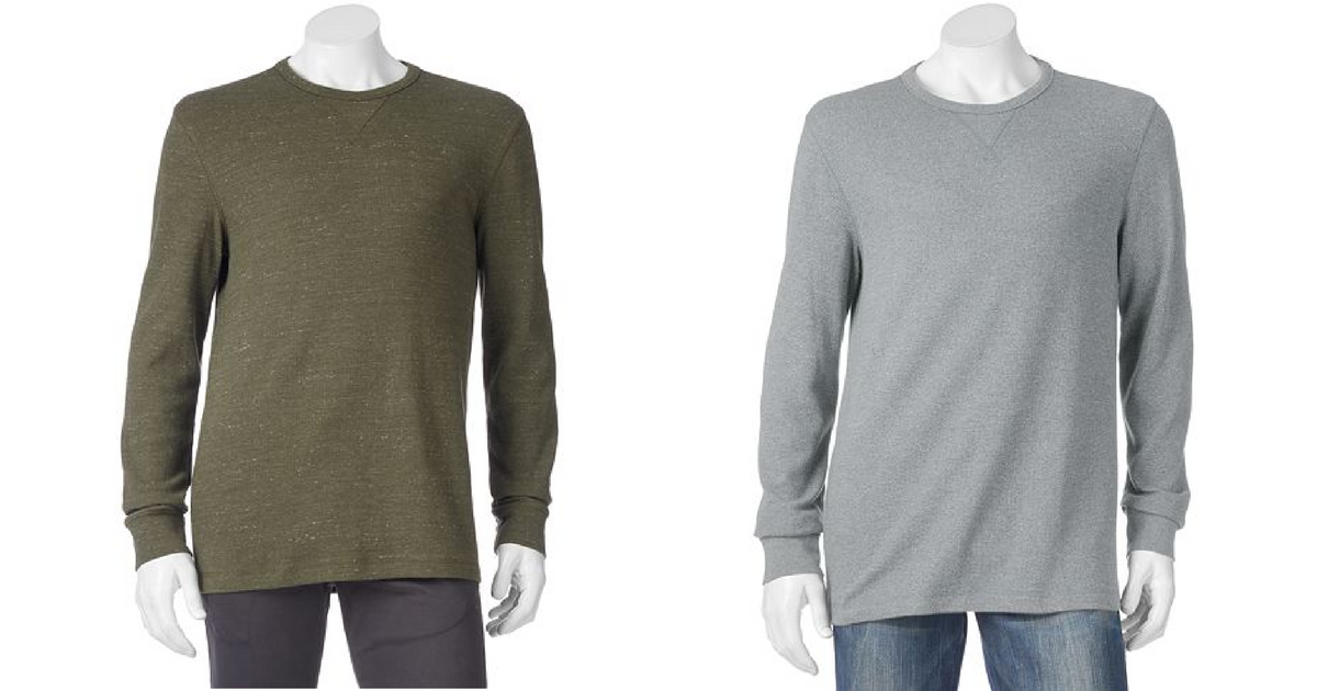 kohls mens thermal shirts