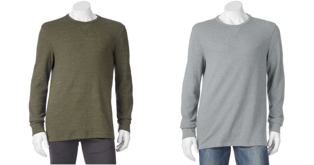 Kohl's Cardholders: Men's SONOMA Thermal Tees Only $4.20 Shipped ...