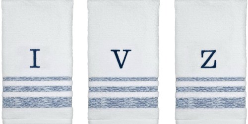 Target.com: Threshold Monogram Hand Towel Only $2.56 (Regularly $8.54)