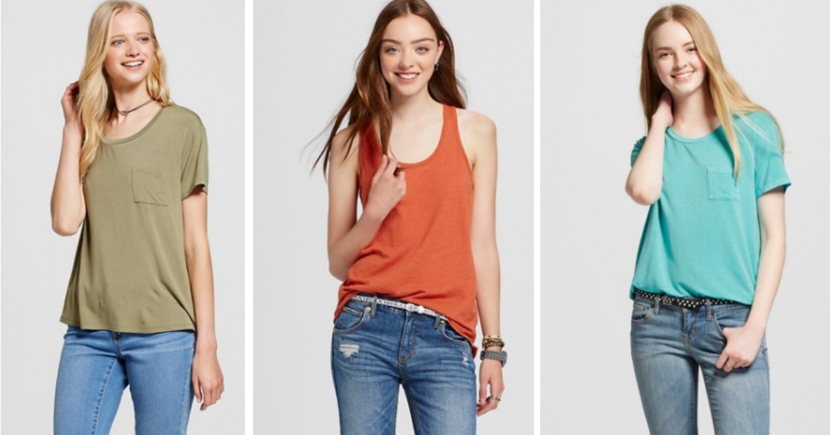 Target Mossimo Women's Tees & Tanks Just 4.20 Each + More